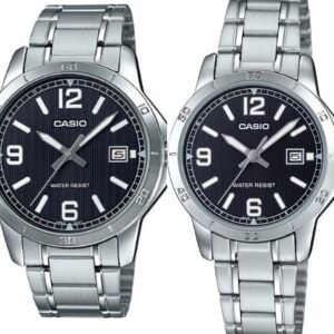 Парні годинники: Casio MTP-V004D-1B2 &  LTP-V004D-1B2